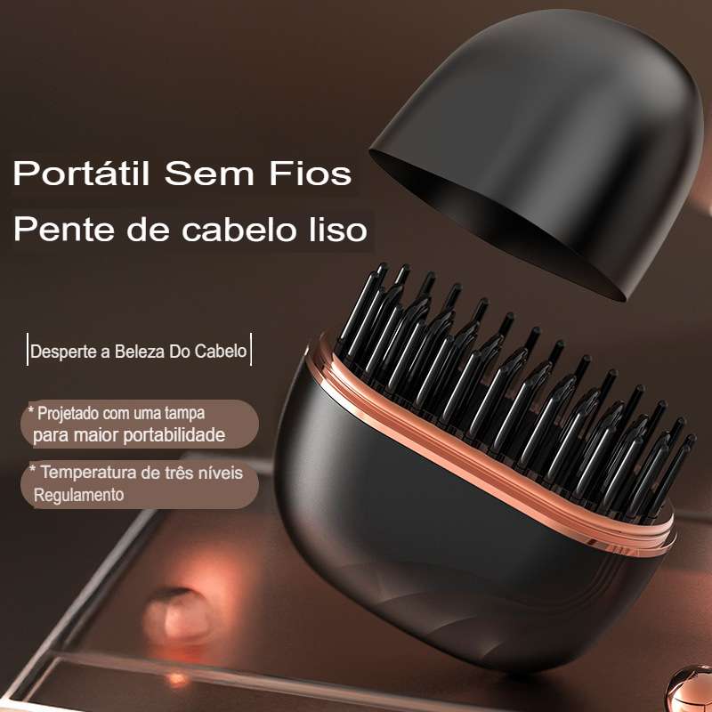 Mini Escova Alisadora Pro