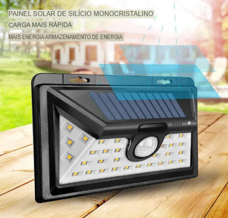 Luz Solar LED com Sensor de Movimento
