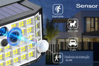 Luz Solar LED com Sensor de Movimento