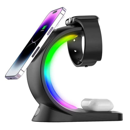 Carregador Wireless 4 em 1 - casaelegante
